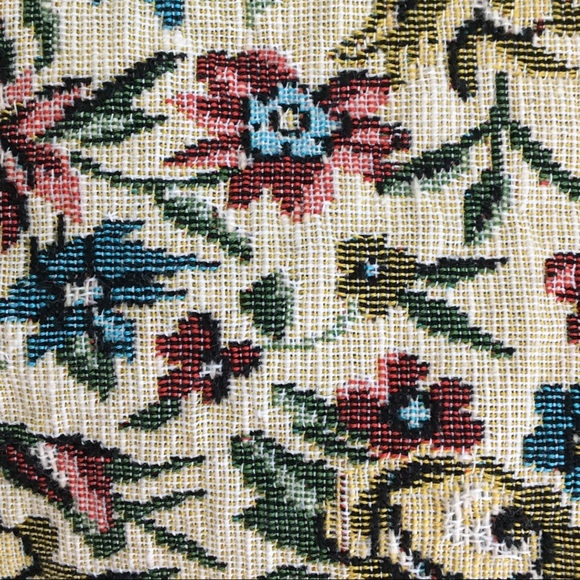 Vintage EATON Tapestry Floral Tote bag cottagecore - Picture 7 of 11